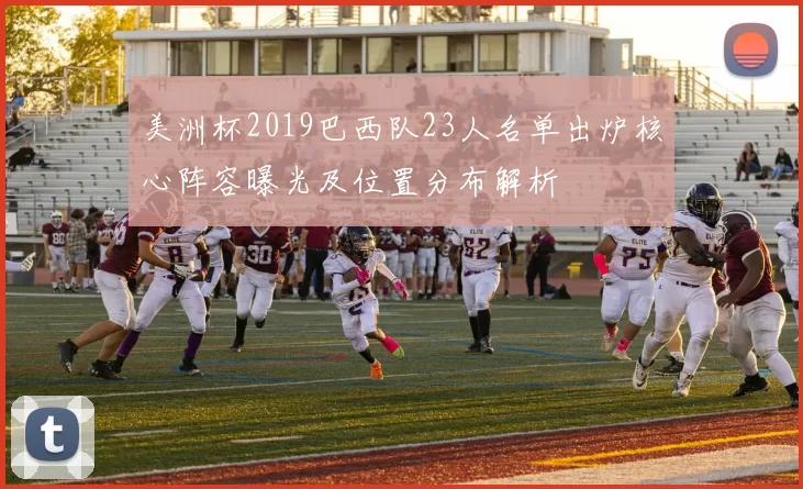 美洲杯2019巴西队23人名单出炉核心阵容曝光及位置分布解析