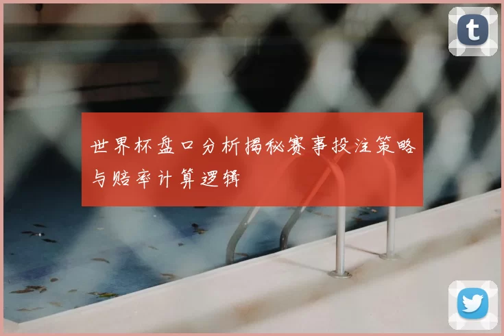 世界杯盘口分析揭秘赛事投注策略与赔率计算逻辑